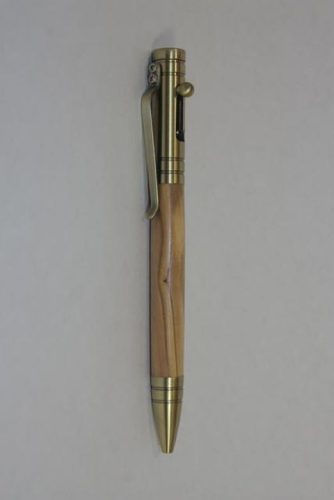 Bolt Action Tec Pen - Bethlehem Olive Wood